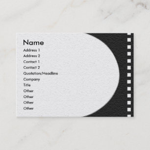 Negative Film Strip Profile Card