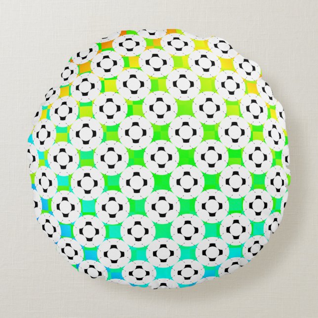Negative Gamepad by Kenneth Yoncich Round Cushion (Front)