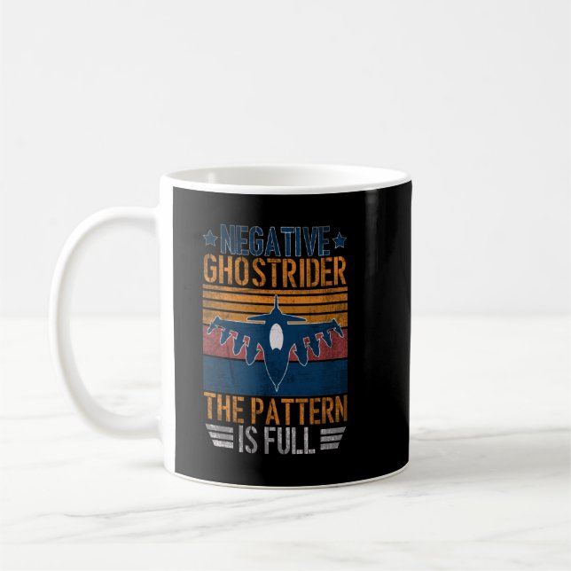 Negative Ghost Rider Pattern Is Full Fighter Pilot Coffee Mug (Left)