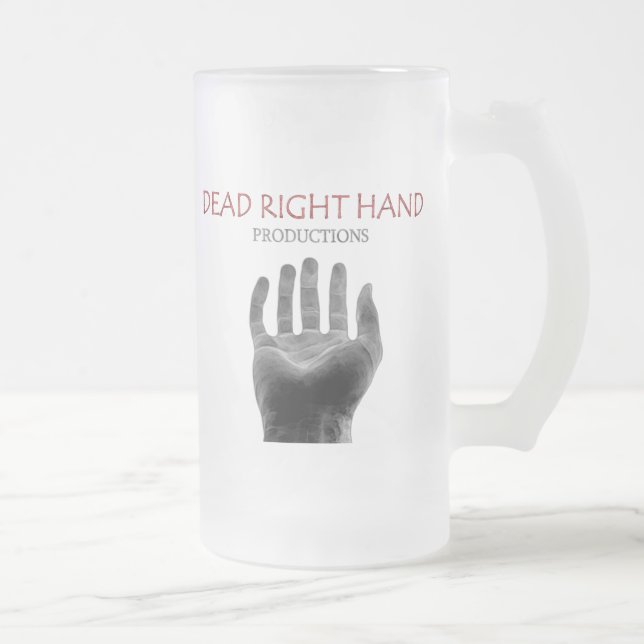 Negative Logo Beer / Frosted Glass Beer Mug (Right)