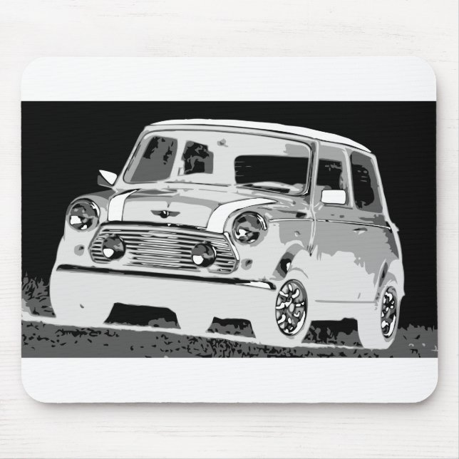 Negative Mini Pad Mouse Mat (Front)