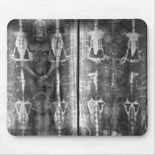 Negative Photo Shroud of Turin Crucifixion Mouse Mat