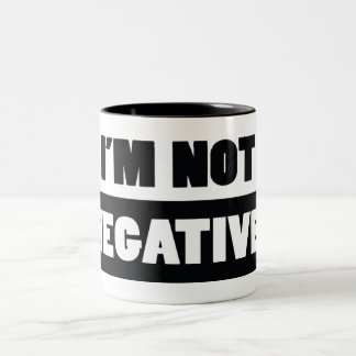 Negative (white) Two-Tone coffee mug