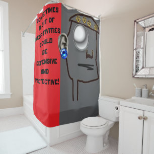 NEGATIVITIES' ASPECTS SHOWER CURTAIN