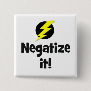Negatize it bf 15 cm square badge