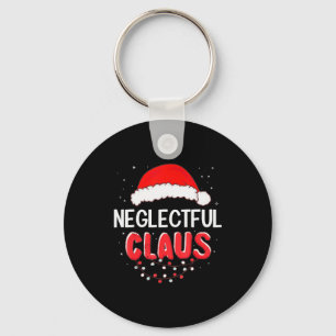 Neglectful Santa Claus Christmas Matching Costume Key Ring