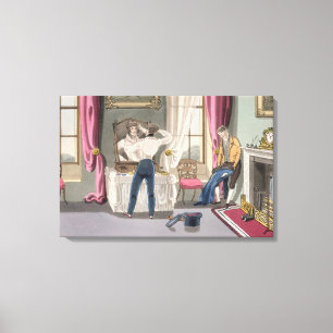 Negligence, plate 1 from 'The Necessary Qualificat Canvas Print