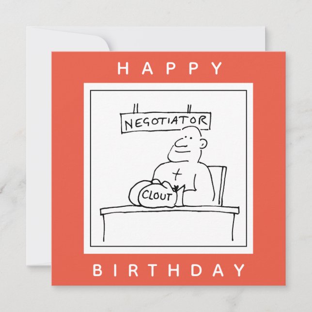 Negotiator has Clout on Boxing Gloves Card (Front)