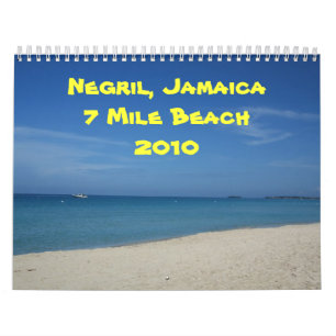 Negril, Jamaica 7 Mile Beach 2010 Calendar