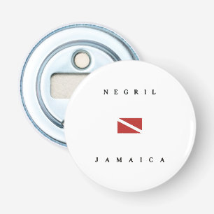 Negril Jamaica Scuba Dive Flag Bottle Opener