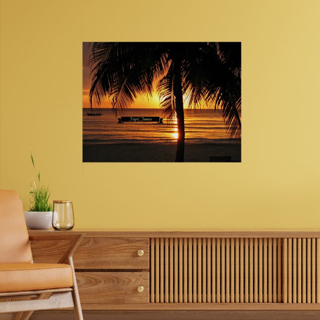 Negril, Jamaica sunset Poster (Living Room 2)