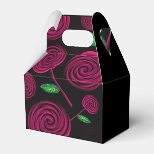 negro y rosa favour box