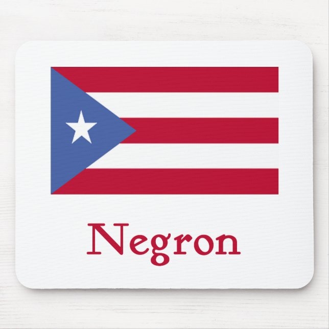 Negron Puerto Rican Flag Mouse Mat (Front)