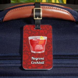 Negroni Cocktail Luggage Tag
