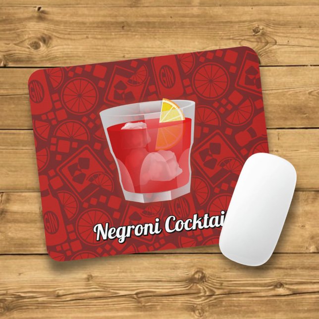 Negroni Cocktail Mouse Mat (Creator Uploaded)
