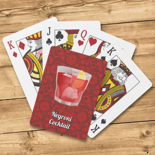 Negroni Cocktail Playing Cards