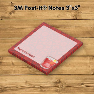 Negroni Cocktail Post-it Notes