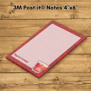 Negroni Cocktail Post-it Notes