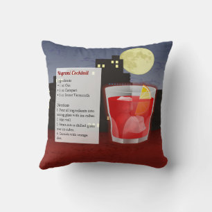 Negroni Cocktail Recipe Cushion
