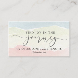 Nehemiah 8:10 Joy of the Lord is your Strength  Business Card
