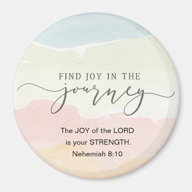 Nehemiah 8:10 Joy of the Lord is your Strength Magnet (Front)