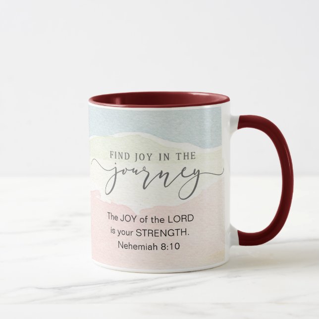 Nehemiah 8:10 Joy of the Lord is your Strength  Mug (Right)