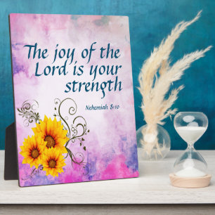 Nehemiah 8:10   plaque