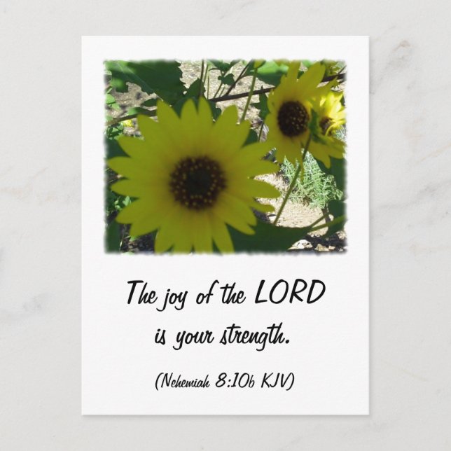 Nehemiah 8:10 postcard (Front)