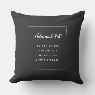 Nehemiah 8:10 Scripture Cushion