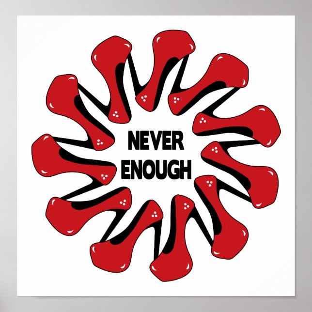 NEHHW NEVER ENOUGH HIGH HEELS STILETTOS PUMPS WOME POSTER (Front)