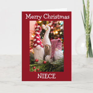 **NEICE** MERRY CHRISTMAS FROM GNOME HOLIDAY CARD