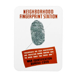 Neigborhood Fingerprint Station Magnet