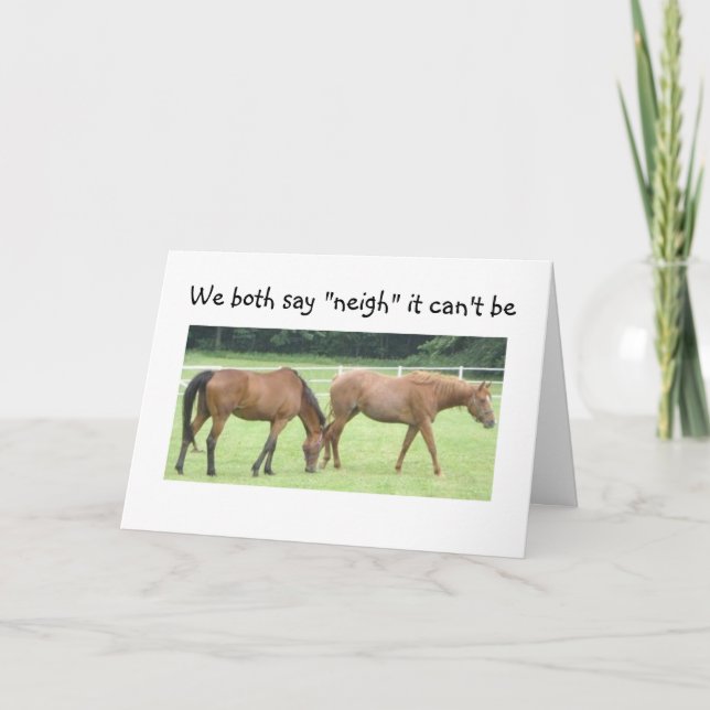 NEIGH-NOT "40"=GROUP CARD (Front)