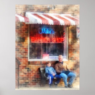 Neighborhood Barber Shop Poster