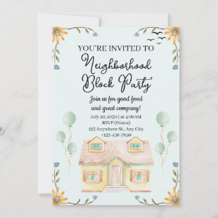 Neighborhood Block Party Invitation