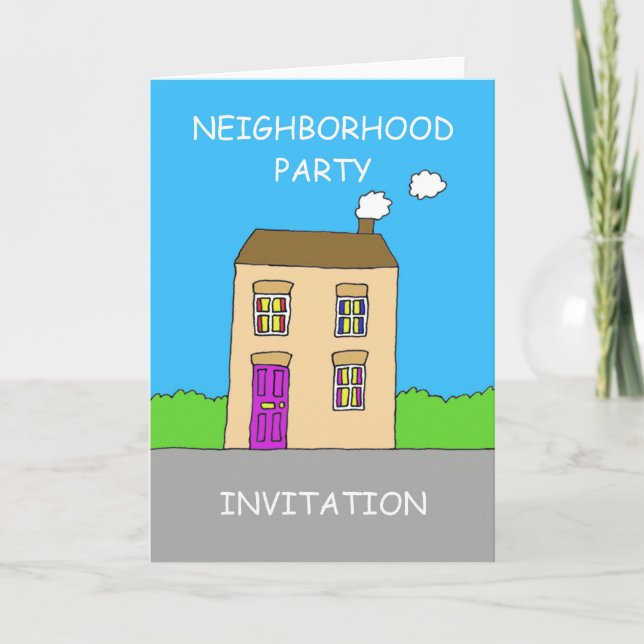 Neighborhood Party Invitation (Front)