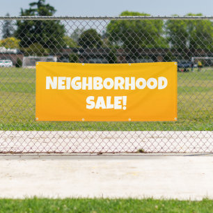 NEIGHBORHOOD SALE! Bright Banner