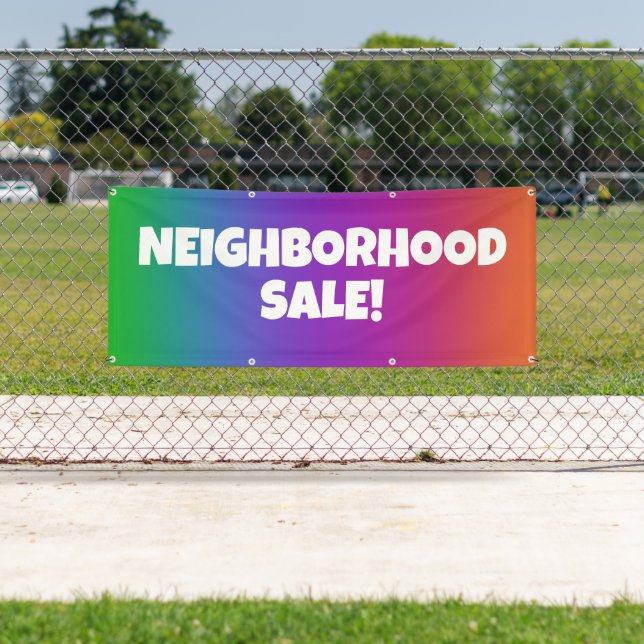 NEIGHBORHOOD SALE! Personalised Banner (Insitu)