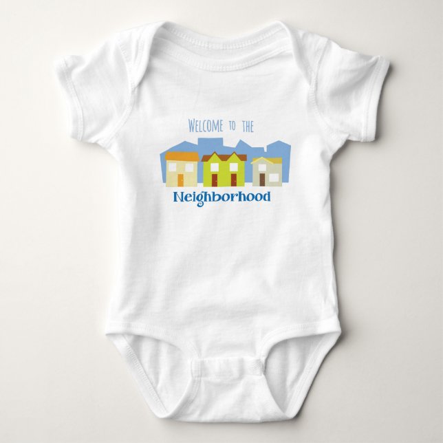 Neighborhood Welcome Baby Bodysuit (Front)