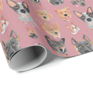 Neighborhoods Dogs  Wrapping Paper