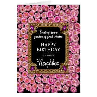 Neighbour Birthday Pink Daisies