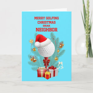 Neighbour Christmas Golfball Holiday Card