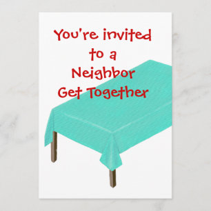 Neighbour Get Together Invitations, customise Invitation