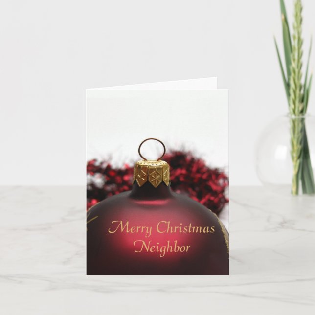 Neighbour Merry Christmas card (Front)