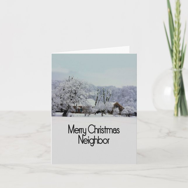 Neighbour Merry Christmas card (Front)
