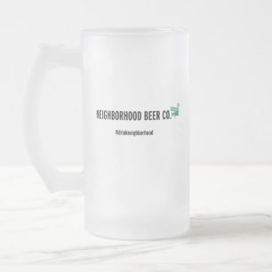Neighbourhood Beer Co. Frosted Glass Mug