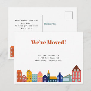 Neighbourhood Block Neighbours We've Moved New Hom Postcard