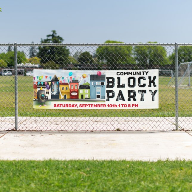 Neighbourhood Block Party Banner (Insitu)