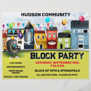 Neighbourhood Block Party Flyer