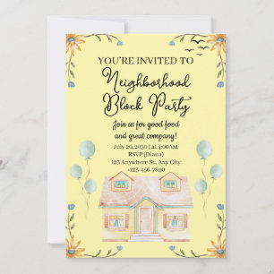 Neighbourhood Block Party Invitation